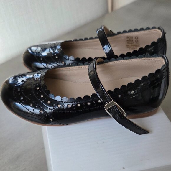 New Elephantito black patent leather wing tipped ballerina 8 - Picture 5 of 10